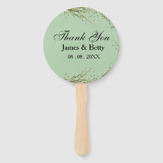 Leque Rustic Obrigado A Favorecer Etiquetas