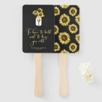 Rústico Chalkboard Sunflower em Mason Jar Wedding