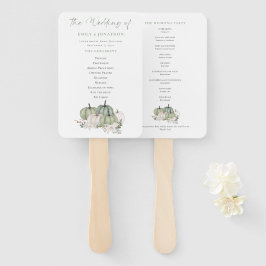 Leque Sage Pumpkins Florals Wedals Program