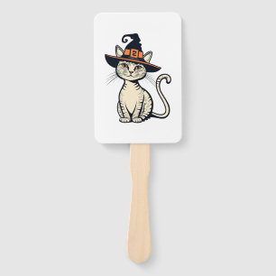 Leque Saúde Sussurra Uma Enfermeira Spooky Cat Design