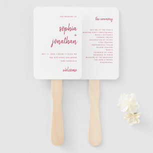 Leque Script Minimalista Moderno Casamento