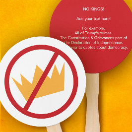 Leque SEM KINGS! Dia de Protesto Anti-Trump