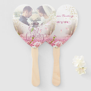 Leque Set de abanicos para boda con flores