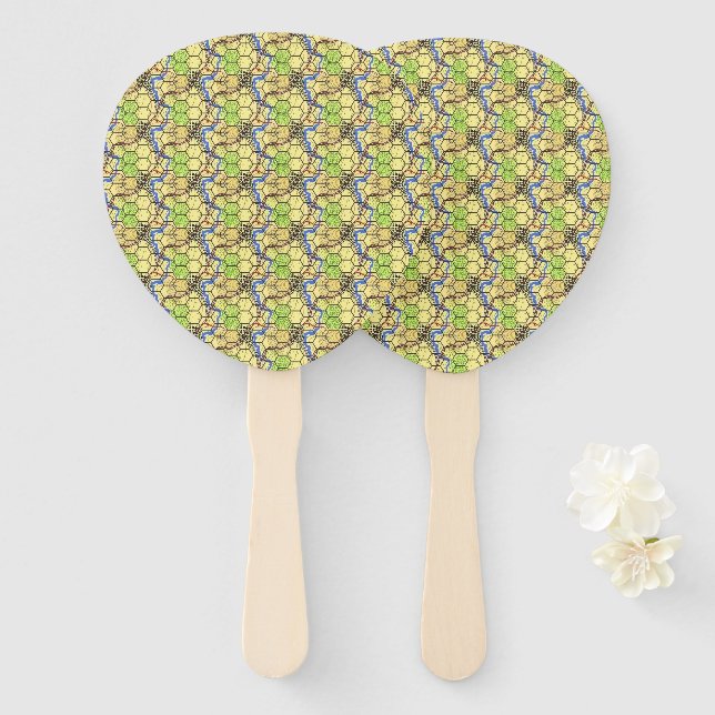 Leque Set of Fans (Frente e Verso)