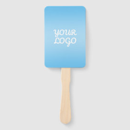 Leque Seu Logotipo & Moderno Simples Ombre | Azul Claro