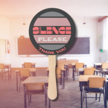 Silêncio por favor assine personalizável