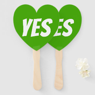 Leque Sim, ambos os lados do jogo verde