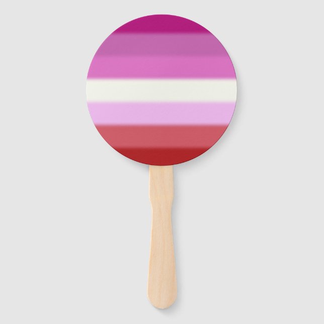 Leque Sinalizador do Orgulho Lésbico de Queda (Frente)