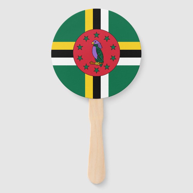 Leque Sinalizador Dominica Conjunto de ventoinhas (Frente)