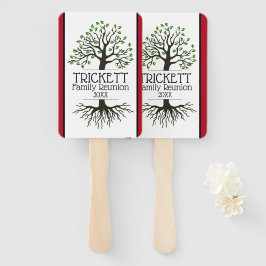 Leque Sindicato da Família Árvore da Família Vermelha Es