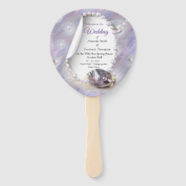 Leque Sinfonia giratória com a Mãe das Pérolas