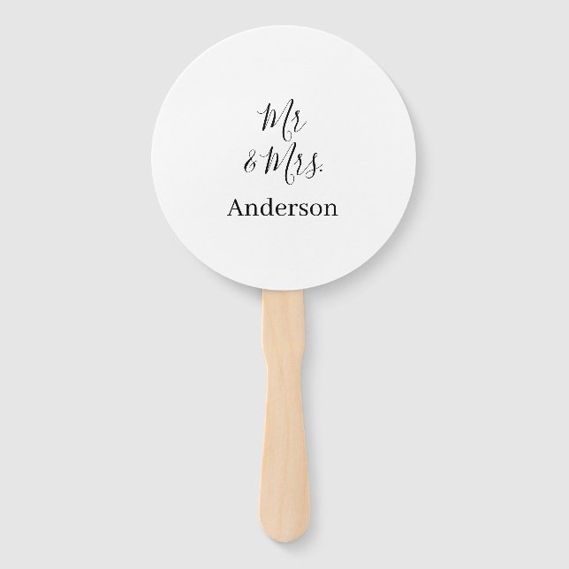 Leque Sr. & Sra. adicionar nome da família data ano casa (Frente)