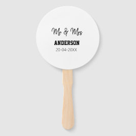 Leque Sr. & Sra. adicionar nome da família data ano casa