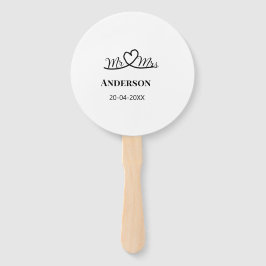 Leque Sr. & Sra. adicionar nome da família data ano casa