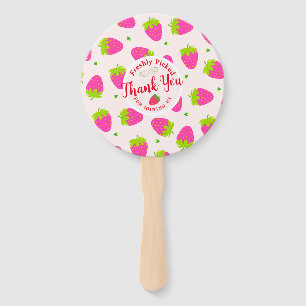 Leque Strawberry Obrigado