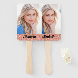 Leque Sua Própria Foto, Cor-de-Rosa, Graduação em Monogr