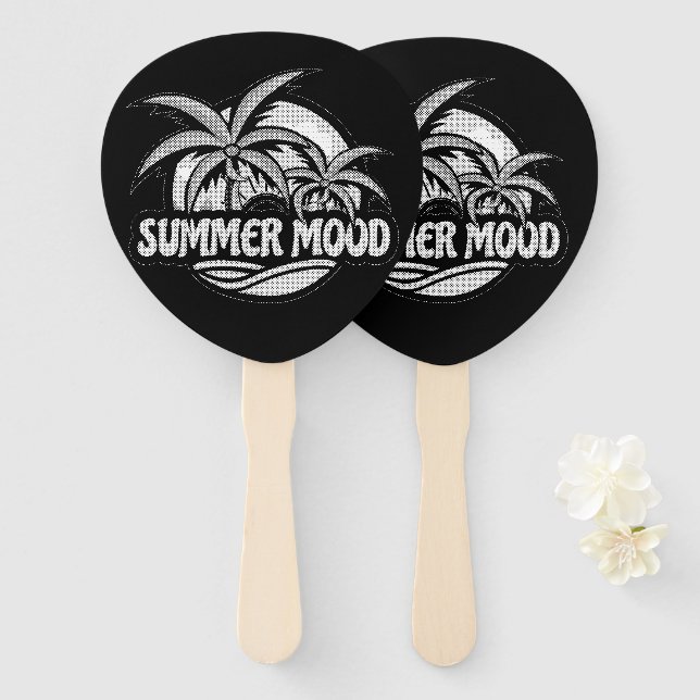 Leque Summer Mood (Frente e Verso)