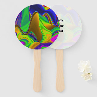 Leque Summerrainbow, Abstrato 3D Rainbowart