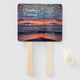 Leque Sunset Beach String Light Summer Wedment