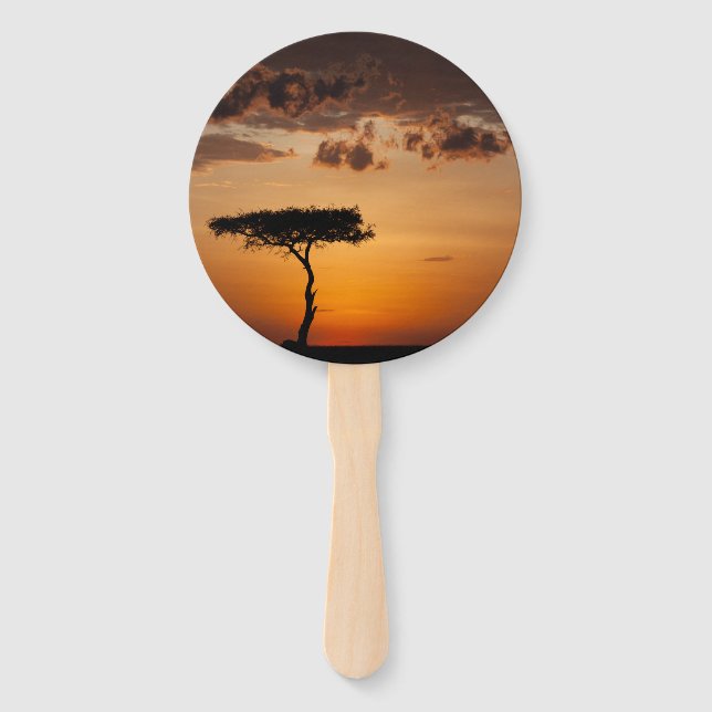 Leque Sunset em Masai Mara (Verso)