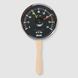 Leque Tachômetro Automático Analógico Redondo Vintage