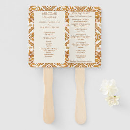 Leque Talavera terracotta Programa de Casamentos Mexican