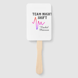 Leque Team night shift nurse doctor medical name heart l