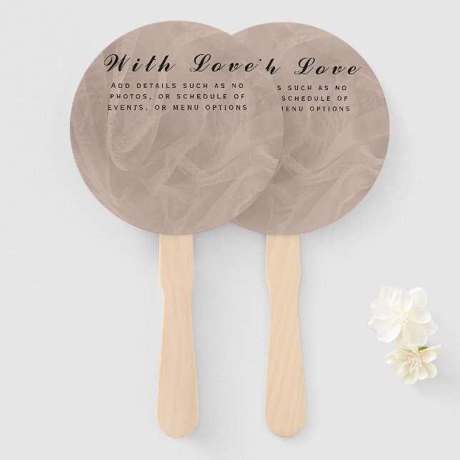 Leque Tecido rosa Texturizado - Qualquer cor (Frente e Verso)