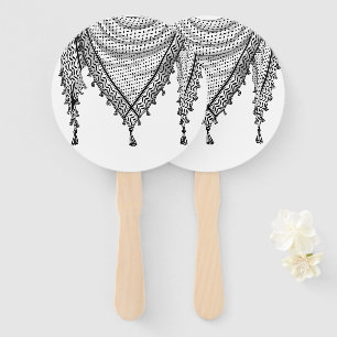 Leque Tecido Tradicional do Keffiyeh Scarf Palestino