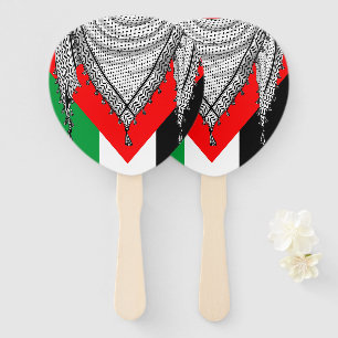 Leque Tecido Tradicional do Keffiyeh Scarf Palestino