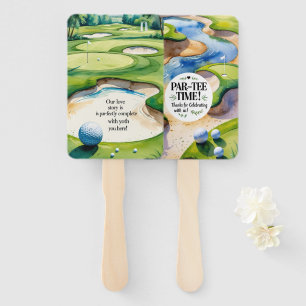 Leque Temas de Casamento de Golfe