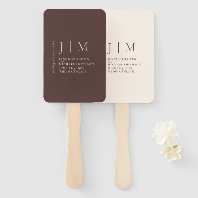 Leque Terno de Evento Formal Marrom Chocolate Casamento (Frente e Verso)