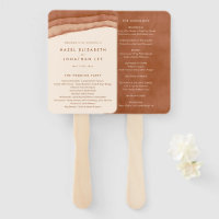 Terracotta Ombre | Programa de Casamento de Boho M