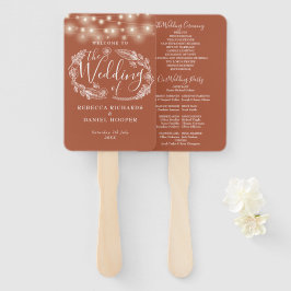 Leque Terracotta String Lights Wedment Program