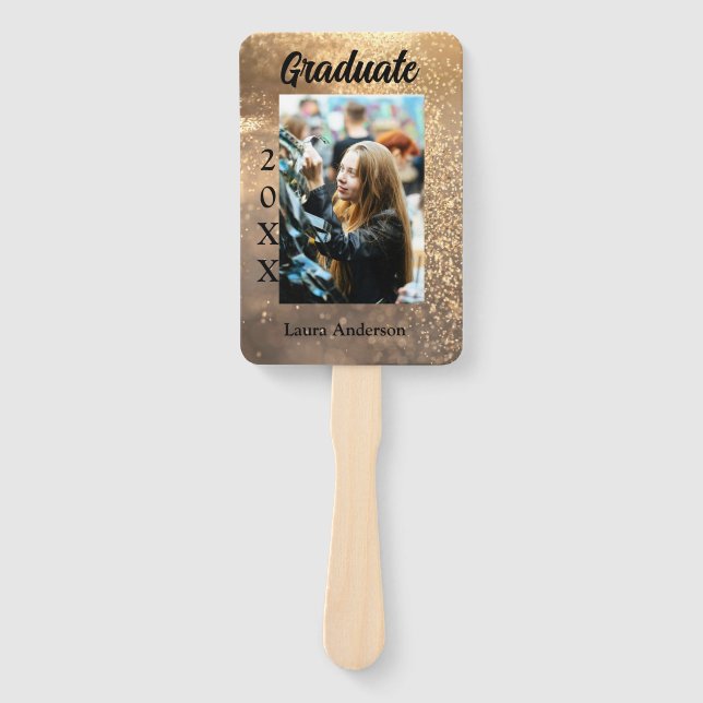 Leque Texto de classe de nome de adição de graduação de  (Frente)