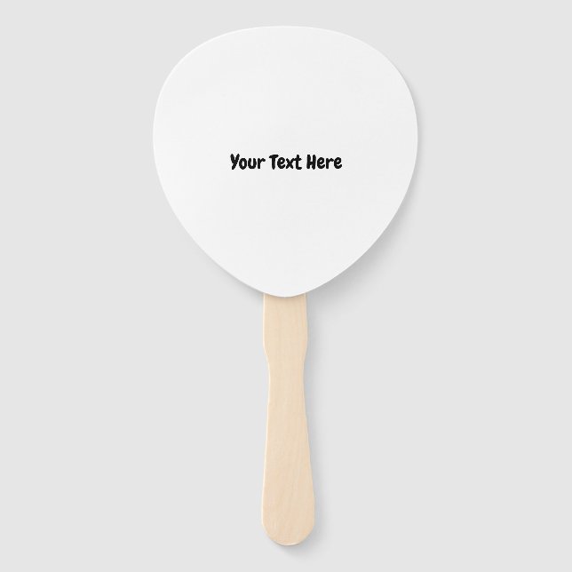 Leque Texto Personalizado (Frente)