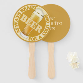 Leque Texto personalizado Conjunto de ventiladores manua