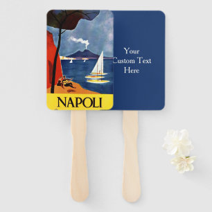 Leque Texto personalizado Napoli Conjunto de ventiladore