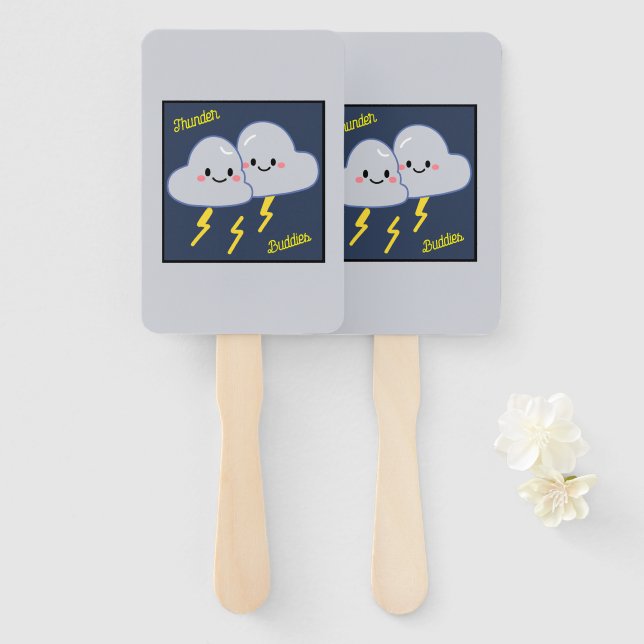 Leque Thunder Buddies (Frente e Verso)