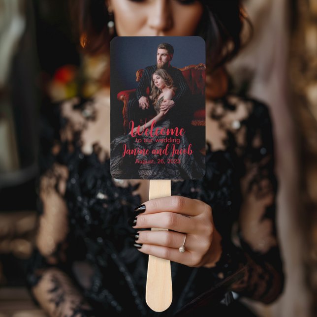 Leque Til Death Nos Part Dark Gótico Moody Welcome Sinal (Criador carregado)