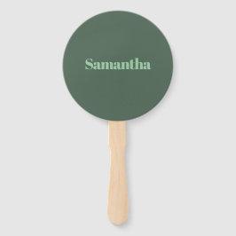 Leque Tipografia de Nome Personalizado Elegante |verde s