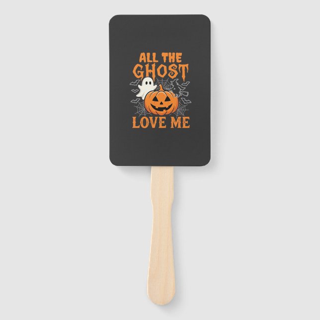 Leque Todo o Fantasma Me Ama Design de Halloween_1 (Frente)