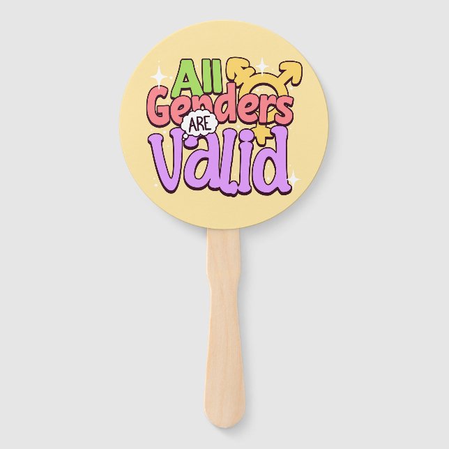 Leque Todos os Gêneros São Ventarolas Válidos (Frente)
