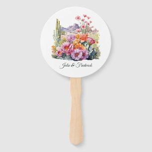 Leque Tons Florais Casamento no Deserto