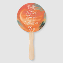 Leque Topo de Cupcake de Formatura em Enfermagem Golden