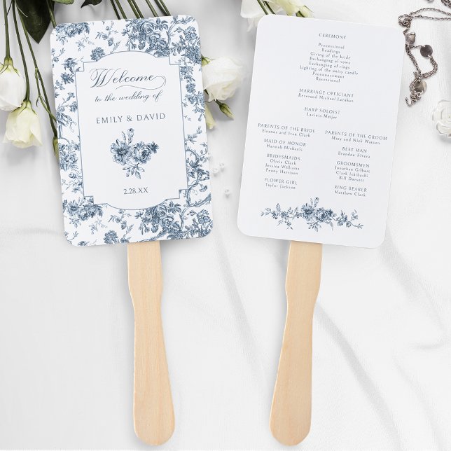 Leque Tornozelo Azul Francês Gravado Elegante (Criador carregado)