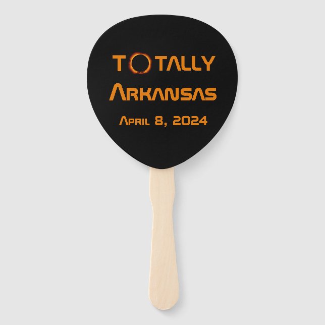 Leque Totalmente Arkansas 2024 Eclipse Solar (Frente)