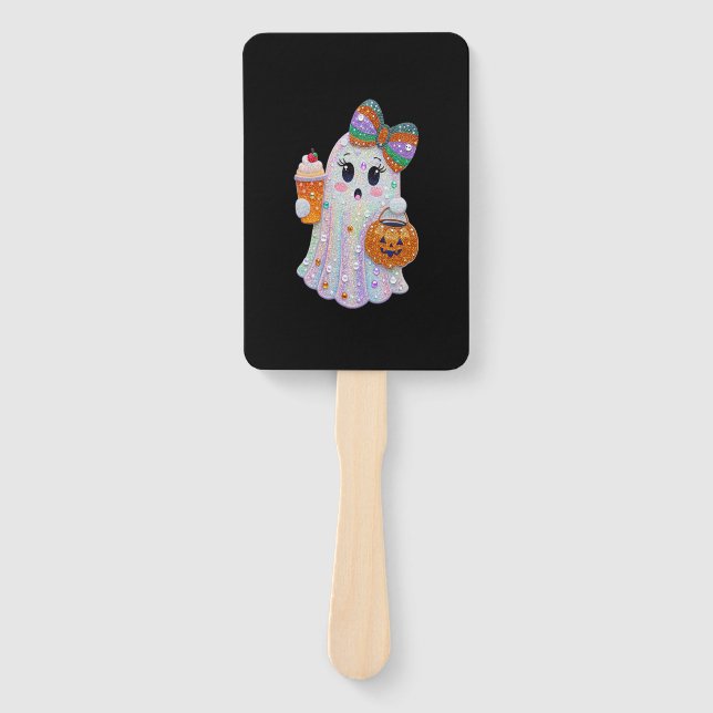 Leque Trendy Halloween Rhinestones Ghost (Frente)