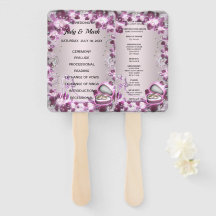 Trendy Purple Floral Chic Wedding