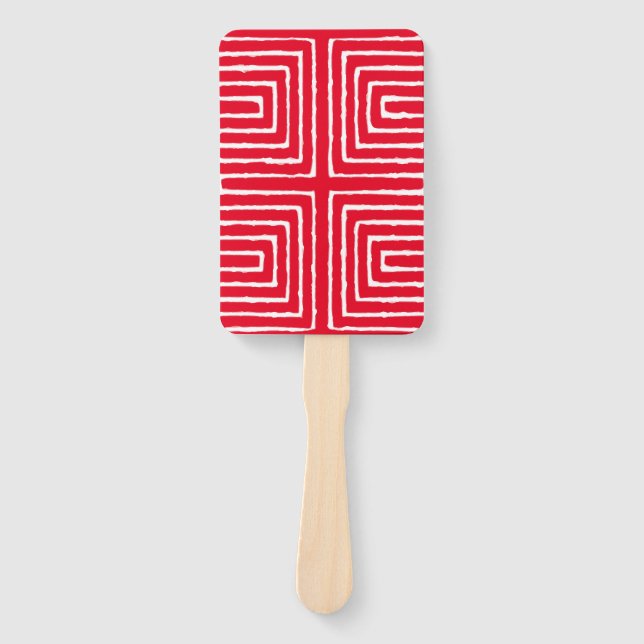 Leque Tribal Maze Pan African Patterne Lama Cloth (Frente)